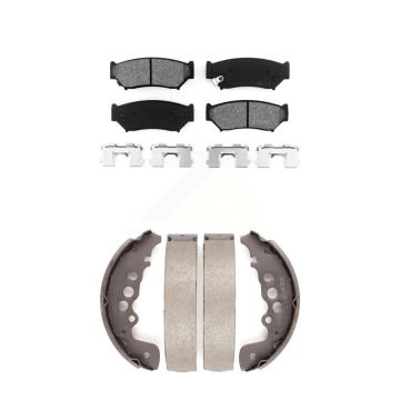 Front Rear Semi-Metallic Brake Pads And Drum Shoe Kit For Chevrolet Tracker Suzuki Vitara KSN-100128