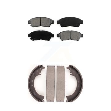 Front Rear Semi-Metallic Brake Pads And Drum Shoes Kit For Toyota Camry RAV4 KSN-100129