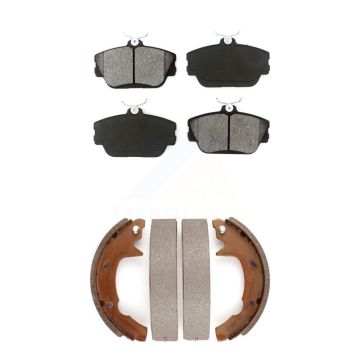Front Rear Semi-Metallic Brake Pads And Drum Shoes Kit For Ford Taurus Mercury Sable KSN-100135