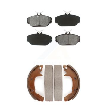 Front Rear Semi-Metallic Brake Pads And Drum Shoes Kit For Ford Taurus Mercury Sable KSN-100136