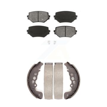 Front Rear Semi-Metallic Brake Pads And Drum Shoes Kit For Suzuki Grand Vitara KSN-100164