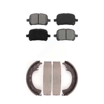 Front Rear Semi-Metallic Brake Pads And Drum Shoes Kit For Toyota Solara KSN-100174