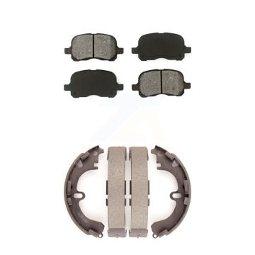 Front Rear Semi-Metallic Brake Pads And Drum Shoes Kit For Toyota Corolla Chevrolet Prizm KSN-100180