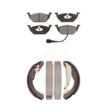 Front Rear Semi-Metallic Brake Pads And Drum Shoes Kit For Volkswagen Jetta KSN-100187