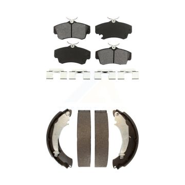 Front Rear Semi-Metallic Brake Pads And Drum Shoes Kit For Chrysler PT Cruiser KSN-100215