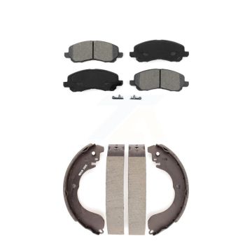 Front Rear Semi-Metallic Brake Pads Drum Shoes Kit For Jeep Patriot Compass Dodge Caliber KSN-100233