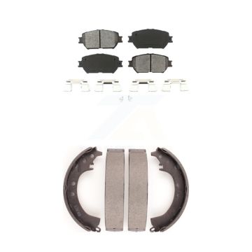 Front Rear Semi-Metallic Brake Pads And Drum Shoes Kit For Toyota Camry KSN-100244