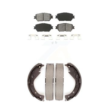 Front Rear Semi-Metallic Brake Pads And Drum Shoes Kit For Toyota Camry KSN-100245