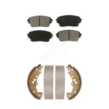 Front Rear Semi-Metallic Brake Pads And Drum Shoes Kit For Suzuki XL-7 KSN-100273