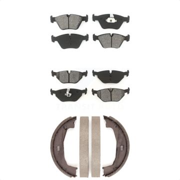 Front Rear Semi-Metallic Brake Pads And Parking Shoes Kit For BMW Z4 KSN-100554