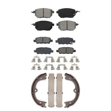 Front Rear Semi-Metallic Brake Pads And Parking Shoes Kit For Nissan Murano KSN-100579
