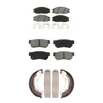 Front Rear Semi-Metallic Brake Pads And Parking Shoes Kit For Hyundai XG350 XG300 KSN-100585