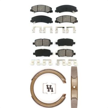 Front Rear Semi-Metallic Brake Pads And Parking Shoes Kit For Chevrolet Impala KSN-100628