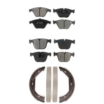 Front Rear Semi-Metallic Brake Pads And Parking Shoes Kit For BMW M3 1 Series M KSN-100740