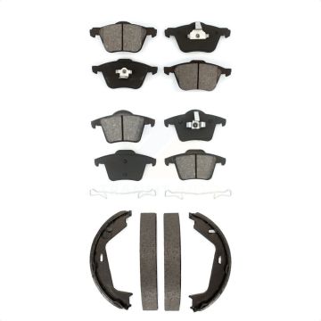 Front Rear Semi-Metallic Brake Pads And Parking Shoes Kit For Volvo XC90 KSN-100796