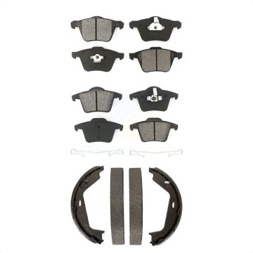 Front Rear Semi-Metallic Brake Pads And Parking Shoes Kit For Volvo XC90 KSN-100798