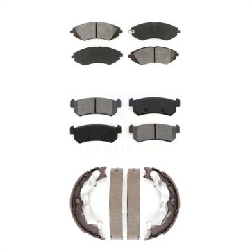 Front Rear Semi-Metallic Brake Pads And Parking Shoes Kit For Suzuki Forenza Reno KSN-100831