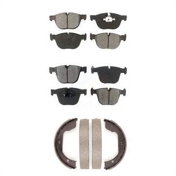 Front Rear Semi-Metallic Brake Pads And Parking Shoes Kit For BMW X5 X6 KSN-100842