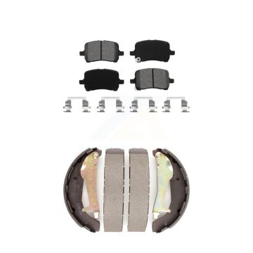 Front Rear Semi-Metallic Brake Pads And Drum Shoes Kit For 2010 Chevrolet HHR SS KSN-100879
