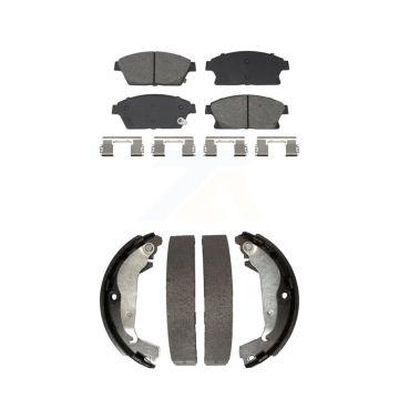 Front Rear Semi-Metallic Brake Pads Drum Shoe Kit For 14-15 Chevrolet Cruze DIESEL engine KSN-100909
