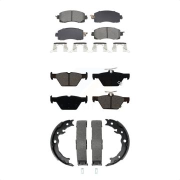 Front Rear Semi-Metallic Brake Pads And Parking Shoes Kit For Subaru Crosstrek KSN-100972