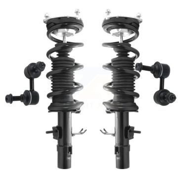 Front Complete Shock Assembly And TQ Link Kit For INFINITI G37 Q60 Coupe with AWD KSS-100872
