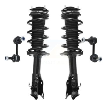 Front Complete Shock Assembly And TQ Link Kit For Honda Civic Excludes Sedan Si Models KSS-100899