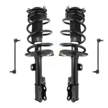Front Complete Shock Assembly & TQ Link Kit For 2011-2020 Toyota Sienna FWD Excludes AWD KSS-100947