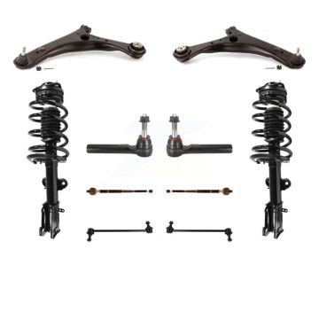 Front Arms & Complete Shock Tie Rods Link Sway Bar Kit (10Pc) For Chrysler Town Country KSS-103954