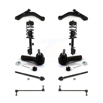 Front Arms Complete Shock Tie Rods Link Sway Bar Kit (10Pc) For Ford Escape Mazda Tribute KSS-103990