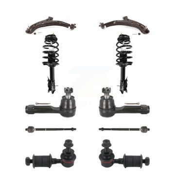 Front Control Arms And Complete Shock Tie Rods Link Sway Bar Kit (10Pc) For Nissan Sentra KSS-103998