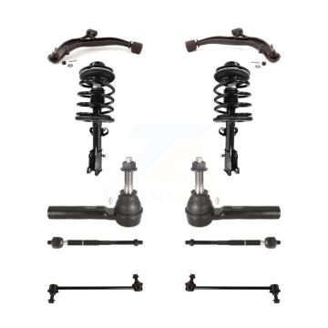 Front Control Arms Complete Shock Tie Rods Link Sway Bar Kit (10Pc) For Dodge Grand Town KSS-104020