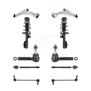 Front Arms And Complete Shock Tie Rods Link Sway Bar Kit (10Pc) For Chevrolet Volt KSS-104041