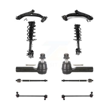 Front Control Arms & Complete Shock Tie Rods Link Sway Bar Kit (10Pc) For Mazda CX-5 FWD KSS-104112