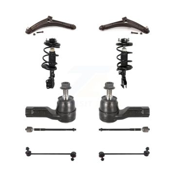 Front Control Arms Complete Shock Tie Rods Link Sway Bar Kit (10Pc) For Mitsubishi Lancer KSS-104142