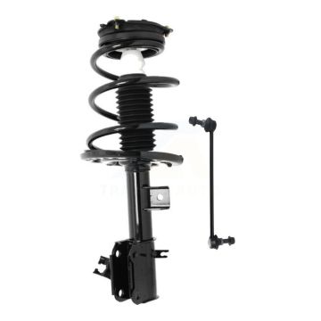 Front Left Shock Assembly & TQ Link Kit For 13-18 Nissan Altima Excludes Coupe V6 Engine KSS-104585