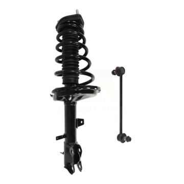 Rear Left Complete Shock Assembly & TOR Link Kit For Lexus RX350 Toyota Highlander RX330 KSS-105459