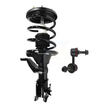 Front Right Shock Assembly And TOR Link Kit For Honda Civic Excludes Hybrid Si Models KSS-105526