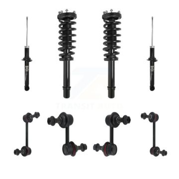 Front Rear Complete Strut & TOR sway Bar Link Kit (8Pc) For 2007-2008 Acura TL KSS-107643