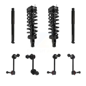 Front Rear Complete Strut Shock & TOR Bar Link Kit (8Pc) For Chevrolet GMC Envoy XL KSS-107667