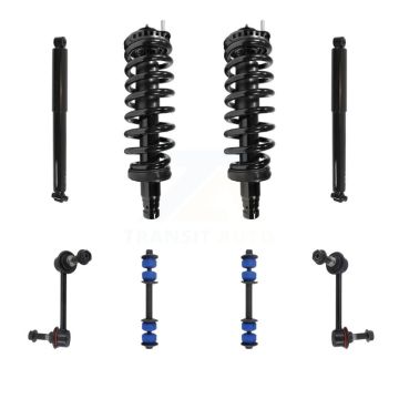 Front Rear Complete Strut Shock & TOR Bar Link Kit (8Pc) For Chevrolet Trailblazer KSS-107669