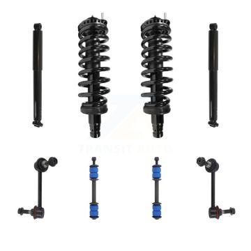 Front Rear Complete Strut Shock & TOR Bar Link Kit (8Pc) For Chevrolet Trailblazer KSS-107670
