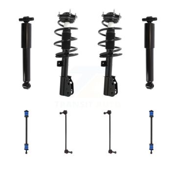 Front Rear Complete Strut Shock & TOR Bar Link Kit For Chevrolet Traverse Buick GMC KSS-107671