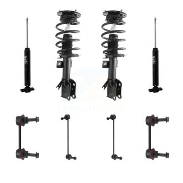 Front Rear Complete Suspension Strut Shock & TOR sway Bar Link Kit For Ford Fusion KSS-107673