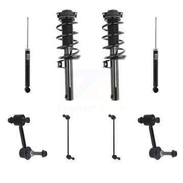 Front Rear Complete Strut Shock & TOR Bar Link Kit For Volkswagen Tiguan Limited KSS-107676