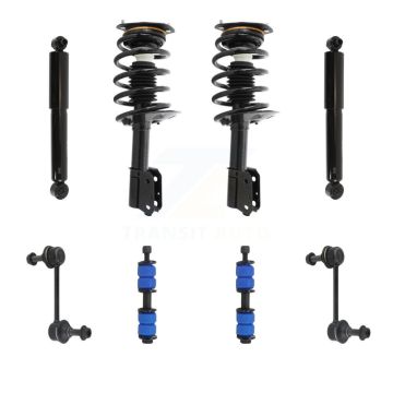 Front Rear Complete Strut Shock & TOR sway Bar Link Kit For Buick Rendezvous Pontiac KSS-107677