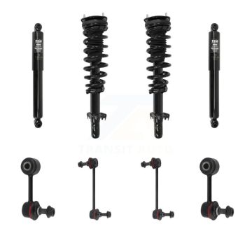Front Rear Complete Strut Shock & TOR Bar Link Kit For Ford Fusion Mercury Milan KSS-107685