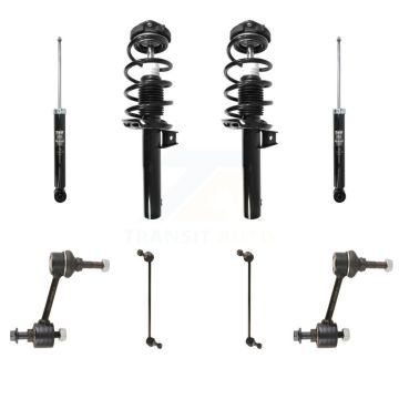 Front Rear Complete Strut Shock & TQ sway Bar Link Kit For Volkswagen Rabbit Audi A3 KSS-107690