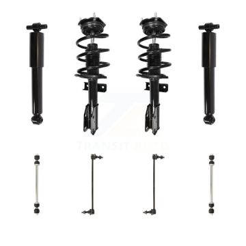 Front Rear Complete Strut Shock & TQ sway Bar Link Kit For GMC Acadia Buick Enclave KSS-107692
