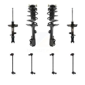 Front Rear Complete Strut & TOR Bar Link Kit (8Pc) For 09-15 Toyota Venza AWD KSS-107698